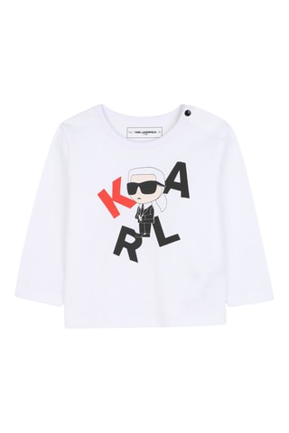 Biologisch Katoenen T-shirt - Wit - Karl Lagerfeld