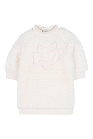Fleece Sweaterjurk en Joggingbroek - Ecru en Roze - Karl Lagerfeld
