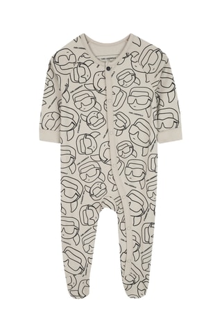 3-delige Biologisch Katoenen Pyjama - Beige - Karl Lagerfeld