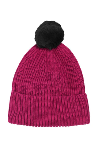 Muts met Pompon en Colsjaal - Fuchsia - Karl Lagerfeld