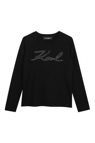 Biologisch Katoenen T-shirt - Zwart - Karl Lagerfeld