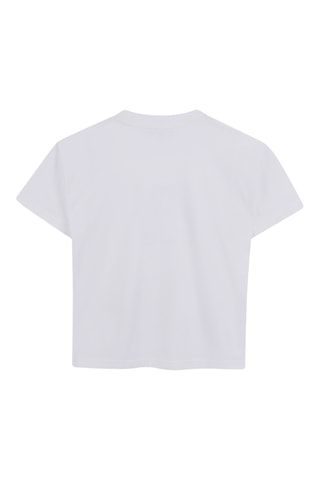 Biologisch Katoenen T-shirt Trompe-l'oeil - Wit - DKNY
