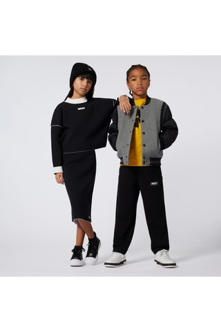 Baseball Jasje - Gemêleerd Grijs - DKNY
