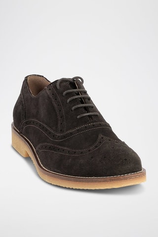 Oxford in pelle scamosciata Pedros - Marrone