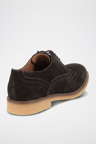 Oxford in pelle scamosciata Pedros - Marrone