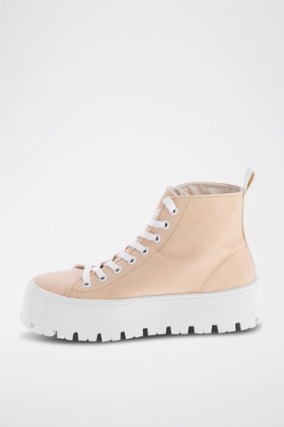 Sneakers alte platform Leyla - Rosa