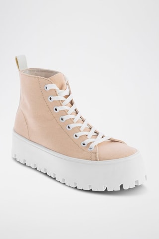Sneakers alte platform Leyla - Rosa