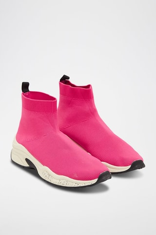 Sneakers a calza - Fucsia