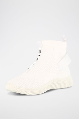 Sneakers a calza Kendall + Kylie - Bianco