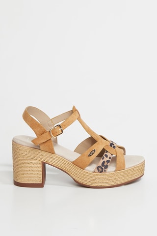 Sandali con tacco Lilou - Cammello
