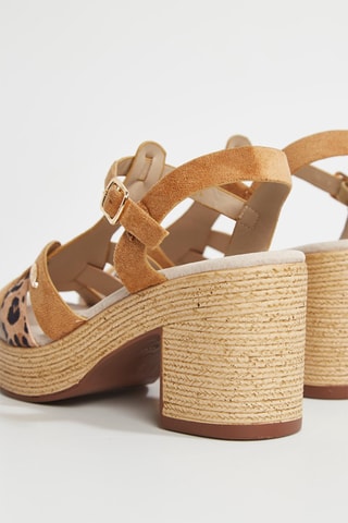 Sandali con tacco Lilou - Cammello