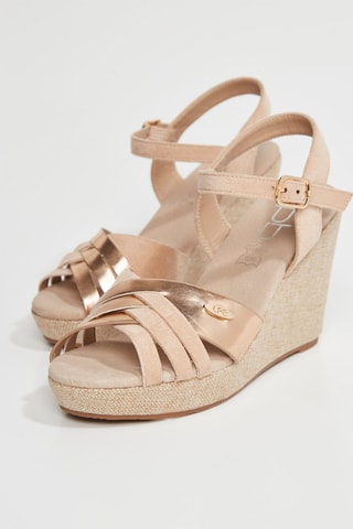 Sandali con zeppa Loraline - Beige