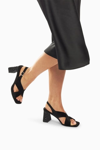 Sandali con tacco Milan - Nero