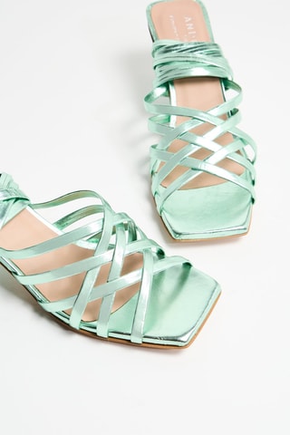 Sandali alla schiava con tacco Veron - Verde