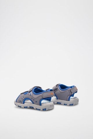Sandali Pianeta - Grigio scuro e blu elettrico - Geox