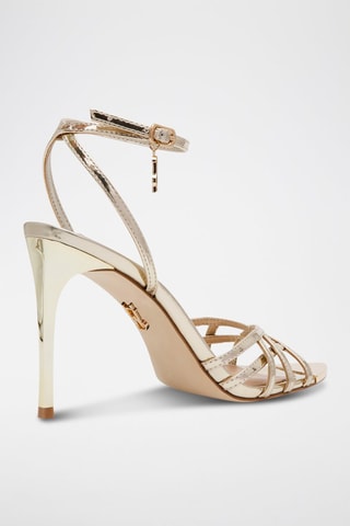Sandali con tacco Peepshow - Dorato
