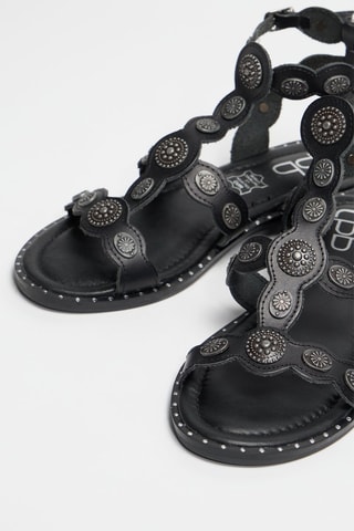 Sandali in pelle Aletta - Nero