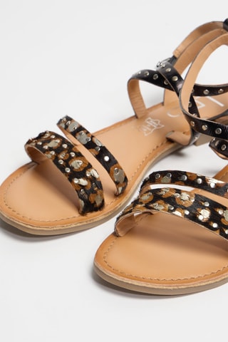 Sandali in pelle Agathe - Nero