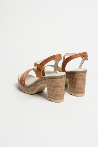 Sandali con tacco Diane - Cammello