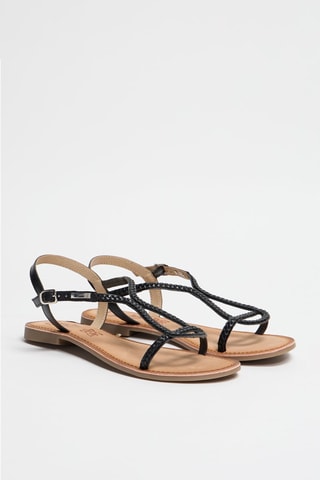 Sandali in pelle Beriza - Nero