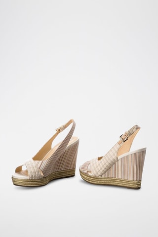 Sandali con zeppa Janira - Beige - Geox