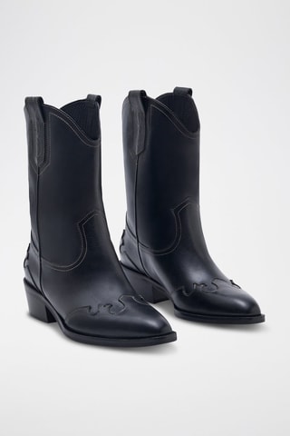 Stivali in pelle Memphis - Nero