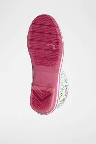 Botas de agua Bobs Rain - Blanco y rosa - Skechers