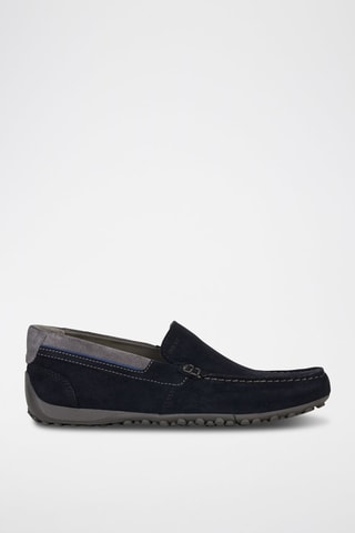 Mocassini in pelle scamosciata Serpent - Navy - Geox