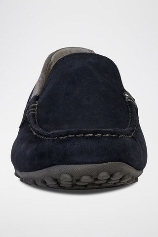 Mocassini in pelle scamosciata Serpent - Navy - Geox