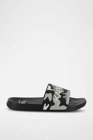 Ciabatte slider Dorale - Grigio e nero