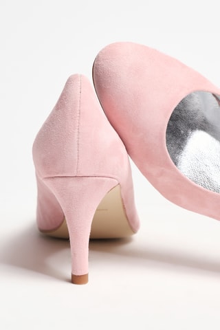 Zapatos de nobuk de tacón - Rosa - Carel