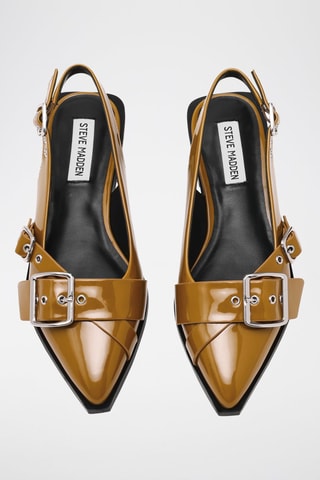 Ballerine in vernice Grezly - Verde oliva