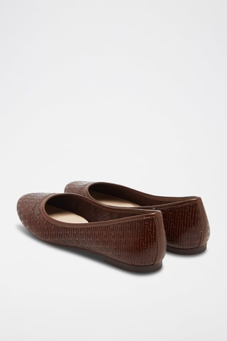 Ballerine in pelle - Marrone