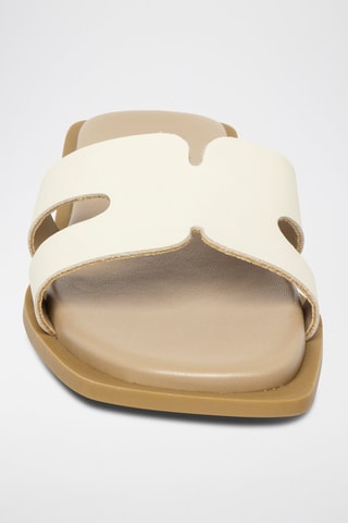 Ciabatte in pelle scamosciata  Sofia - Beige