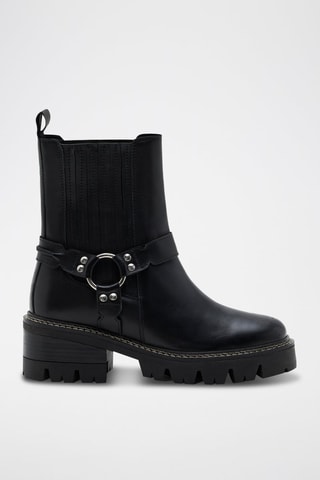Stivaletti Beatles in pelle Joey - Nero