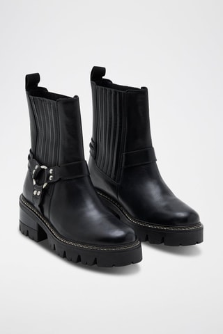 Stivaletti Beatles in pelle Joey - Nero