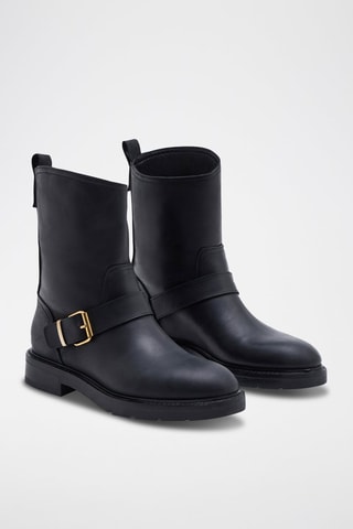 Stivaletti in pelle Margaret - Nero