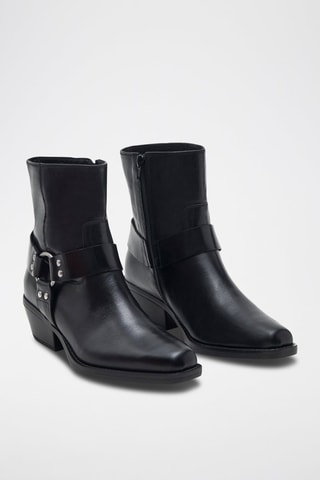 Stivaletti in pelle Daya - Nero