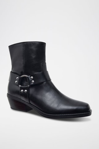 Stivaletti in pelle Daya - Nero