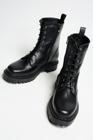 Botines de piel - Negro - Innuovo