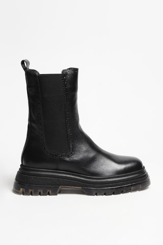 Botines Chelsea de piel - Negro - Innuovo