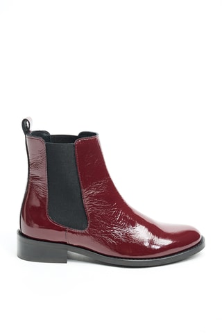 Stivaletti Beatles in pelle - Rosso - Cosmoparis