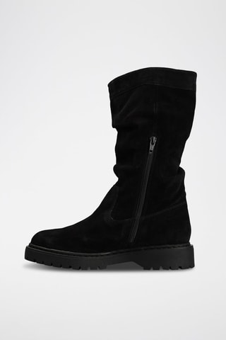 Stivaletti in pelle scamosciata Amarante - Nero - Geox
