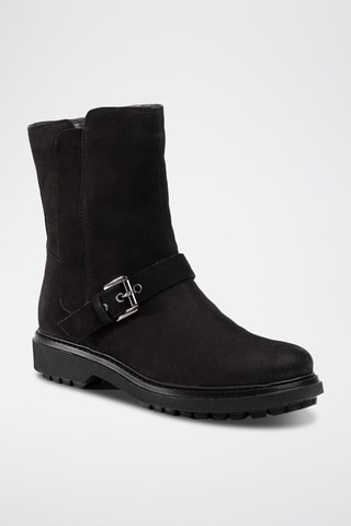 Stivaletti in pelle scamosciata Asheely - Nero - Geox