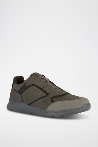 Slip-on in pelle scamosciata - Grigio - Geox