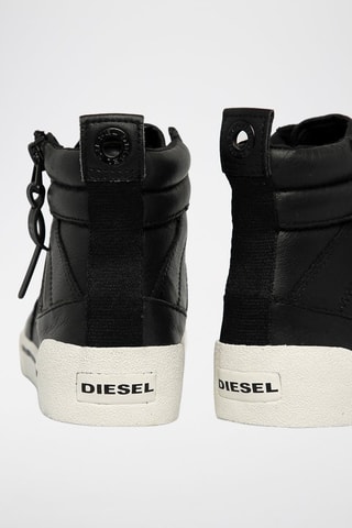 Sneakers alte in pelle - Nero - Diesel