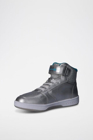 Baskets en nubuck - Argenté - Geox