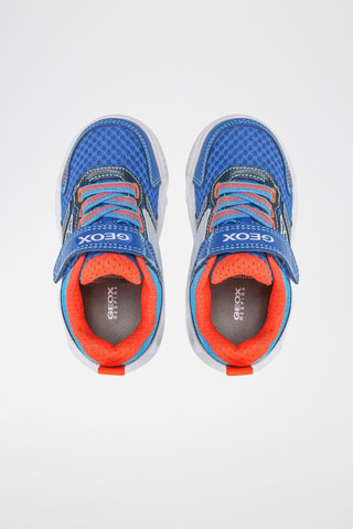 Sneakers Wroom - Blu elettrico e arancione - Geox