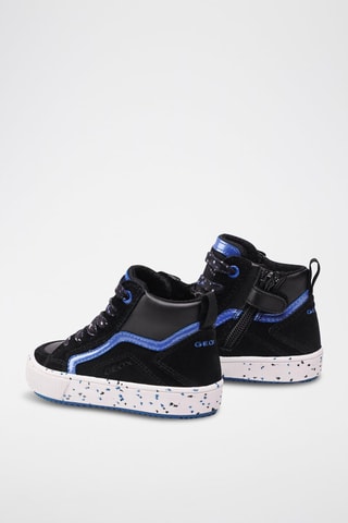 Sneakers alte in pelle scamosciata Alonisso - Nero - Geox