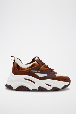 Baskets Progressive - Camel et blanc
